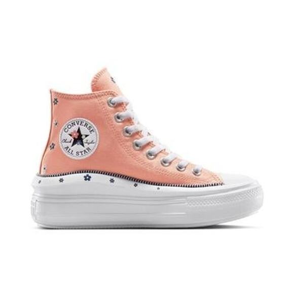 NWT Converse Women's CTAS Platform High Top Shoes, Vintage Peach/White, Size 7 - Picture 1 of 1